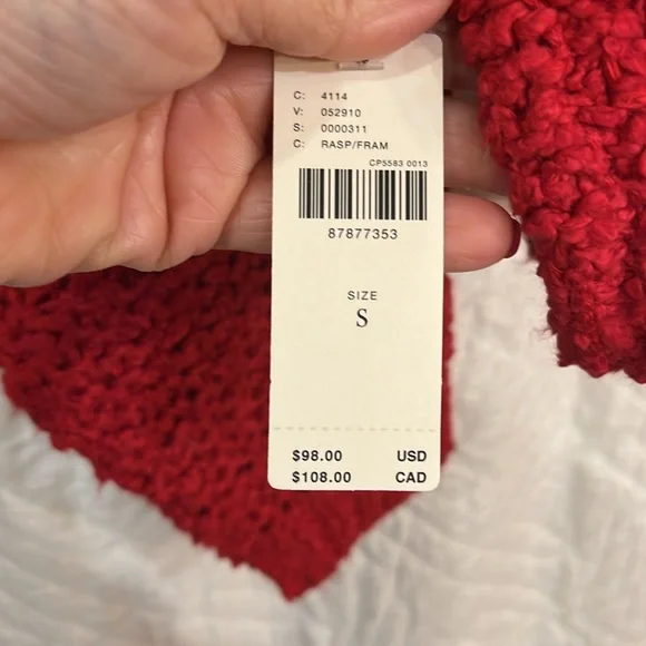 NWT Anthropologie Pilcro Sailcloth Hooded Sweater - Picture 9 of 9